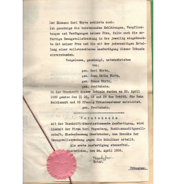 *Acte notarié - 1939*