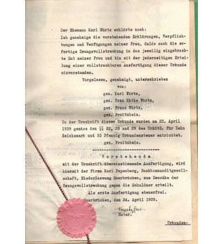 *Acte notarié - 1939*