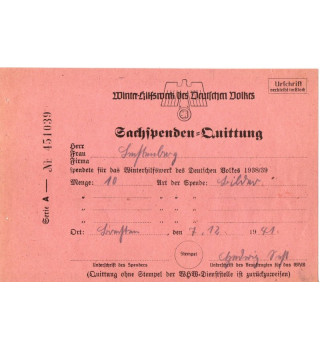 *Winterhilfswerk - 1941*