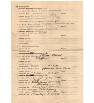 *Certificat ascendance aryenne *