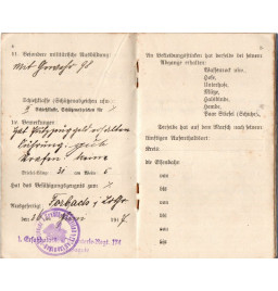 *Ensemble Livret - Soldbuch & Certificat*