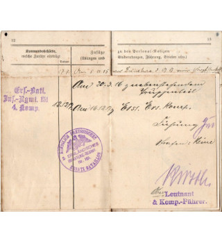 *Ensemble Livret - Soldbuch & Certificat*