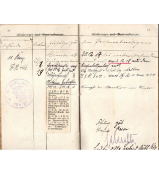 *Ensemble Livret - Soldbuch & Certificat*