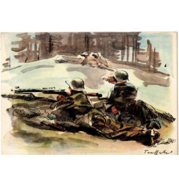 Postkarte mit Schweizer...