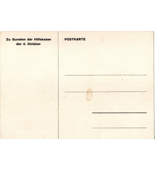 Postkarte mit Schweizer Soldaten *