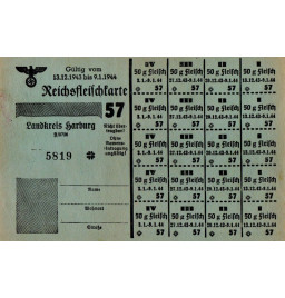 *Carte de rationnement - 1944*