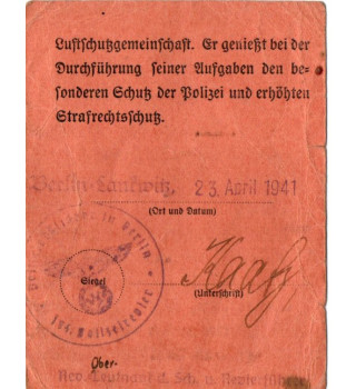 *Luftschutzvereinigung*