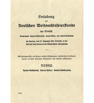 *Invitation du NSDAP*