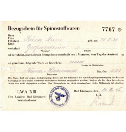 *Bezugschein für...