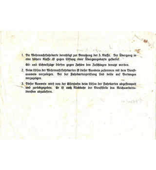 *Dienstreise Ausweis für den Reichsarbeitsdienst*