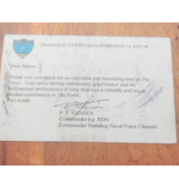 Plaque souvenir - Force navale*