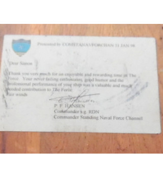 Plaque souvenir - Force navale*