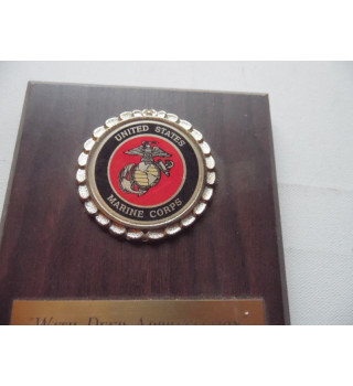 *Plaque souvenir  Marines Corps*