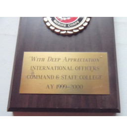 *Plaque souvenir  Marines Corps*