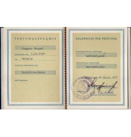 *Certificat d'examen - DDR*