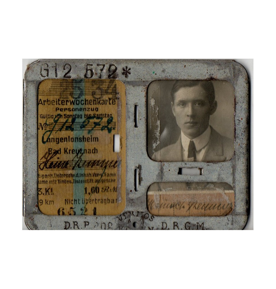 *Wochenkarte für Arbeiter*