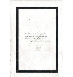 * Todesanzeige für einen...