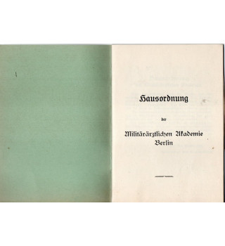 *Militäräztlichen Akademie Berlin*