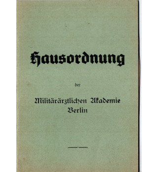 *Militäräztlichen Akademie Berlin*