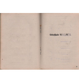 *Schießbuch mit silber Abzeichen NSKOV*