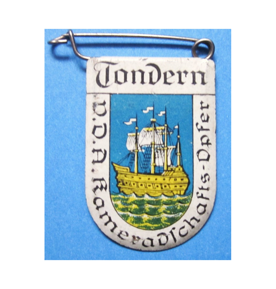 Insigen en fer blanc de blason de ville allemande à l'étranger