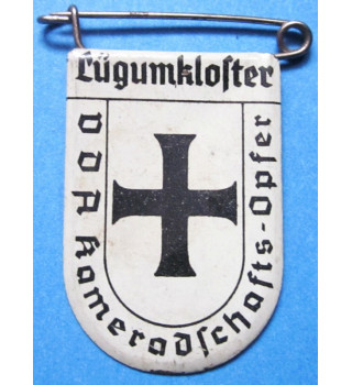 Insigne en fer blanc de blason de ville allemande à l'étranger