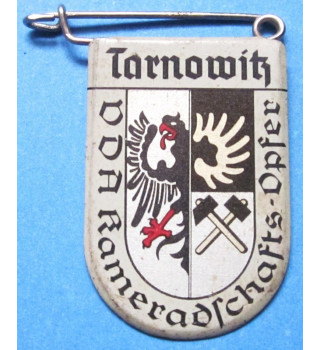 Insigne en fer blanc de blason de ville allemande à l'étranger