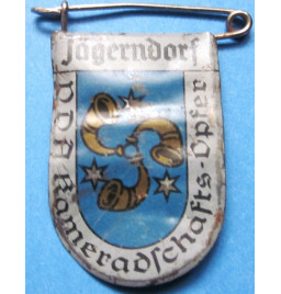 Insigne en fer blanc de blason de ville allemande à l'étranger