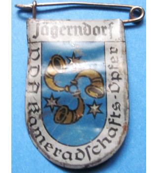 Insigne en fer blanc de blason de ville allemande à l'étranger