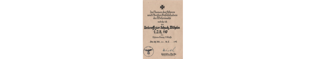 -  Diplômes et citations . Urkundensammlung